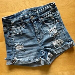 American Eagle denim stretch destroyed style jean shorts